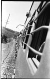 Railway bogies from railway window