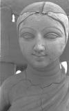 A earthen image of goddess durga