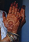 The Painted Hands of a Bride