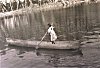 Girl Rowing an Errand