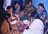 Mourners reading Kamat