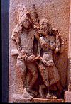 Amarous couple in stone