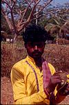 A young artist cymbal in Dharwad