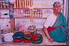 Bangle seller in her shop