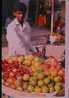 Fruit seller in Malleshwaram market