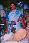 Vegetable seller with a gas light