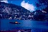 A view of a Himalayan village across the lake