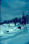 Snow covered cottage