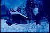 Snow covered small temple