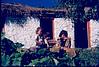 Himalayan kids beside their hut