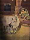 Krishna Drinking Milk Directly from the Cow