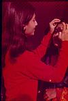 Asha sidenur trying cosmetics on her friend, Viyyali-kawal, Bangalore, 1981