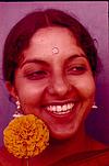 Shubha Sidenurs friend at viyyali-kawal, Bangalore, 1981