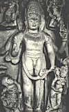 Eight armed god, Aihole, built in 450 A.D.