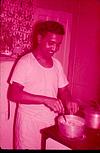 Mr. Patil, Ks friend, duke university in his kitchen, 1964
