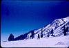 A winter scene in the mountains, US, 1964