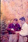 Professor and friends in Forest research station, Syracuse