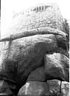 Rocks at the entrance of Golkonda fort, Hydrabad
