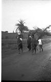 Gonda women on road, Tribal going to market,