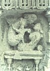 Making love on a metal cot – ancient sculpture