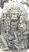 Lord Narasimha (Lion faced Vishnu) Seated with His Consort