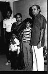 B. Ratnakar (on right) with his family, Bangalore, 1982