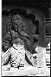 A wooden sculpture of Ganapati, Gunavante, 1982