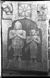 A devotee couple at the entrance of Narasimha swami temple, Sibi, 1982