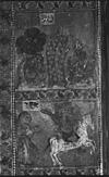 Scene from Bhagavat, A ceiling painting depicting Gopi pining for Krishna, Sibi, 1982