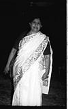 Jyo in sari painted by Kamat, Vishwa kannada exhibition, 1985