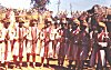 A group of harvest dancers