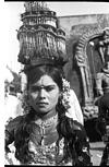 A folk dancer at Mysore exhibition, 1985