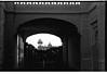 Palace towers through the arches, Mysore Palace, 1985