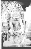 Sculpture of Ugra narasimha killing Hiranya kashipu, 1985