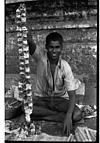 Young flower seller boy, Mangeshi temple, GAO, 1986