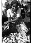 Fish seller in Goa market, 1986