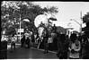 Decorated elephants ready for procession, Mysore, 1985