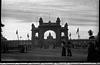 Palace view through the arch, Mysore, 1985