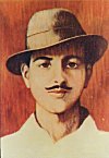 Painting of Bhagat Singh - from a popular children's book