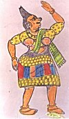 Silekyata's hilarious wife, Bangarekka – leather puppet