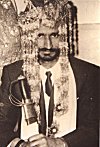 Traditional Punjabi Sword and Beard of a Sikh Groom