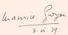 Autograph of