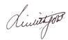 Autograph of