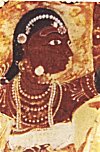 Ornaments of a lady, Lepakshi painting
