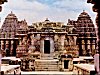 A front view of a typical Hoysala temple