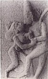 Kissing couple of Hampi.