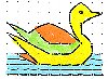 Duck in a Rangoli Design