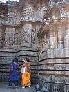 At the Hoysaleshwara Temple