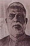 Portrait of D.D. Kosambi, a great Sanskrit and Buddhist Scholar