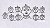 A Mask Representing the Ten Headed Rawava